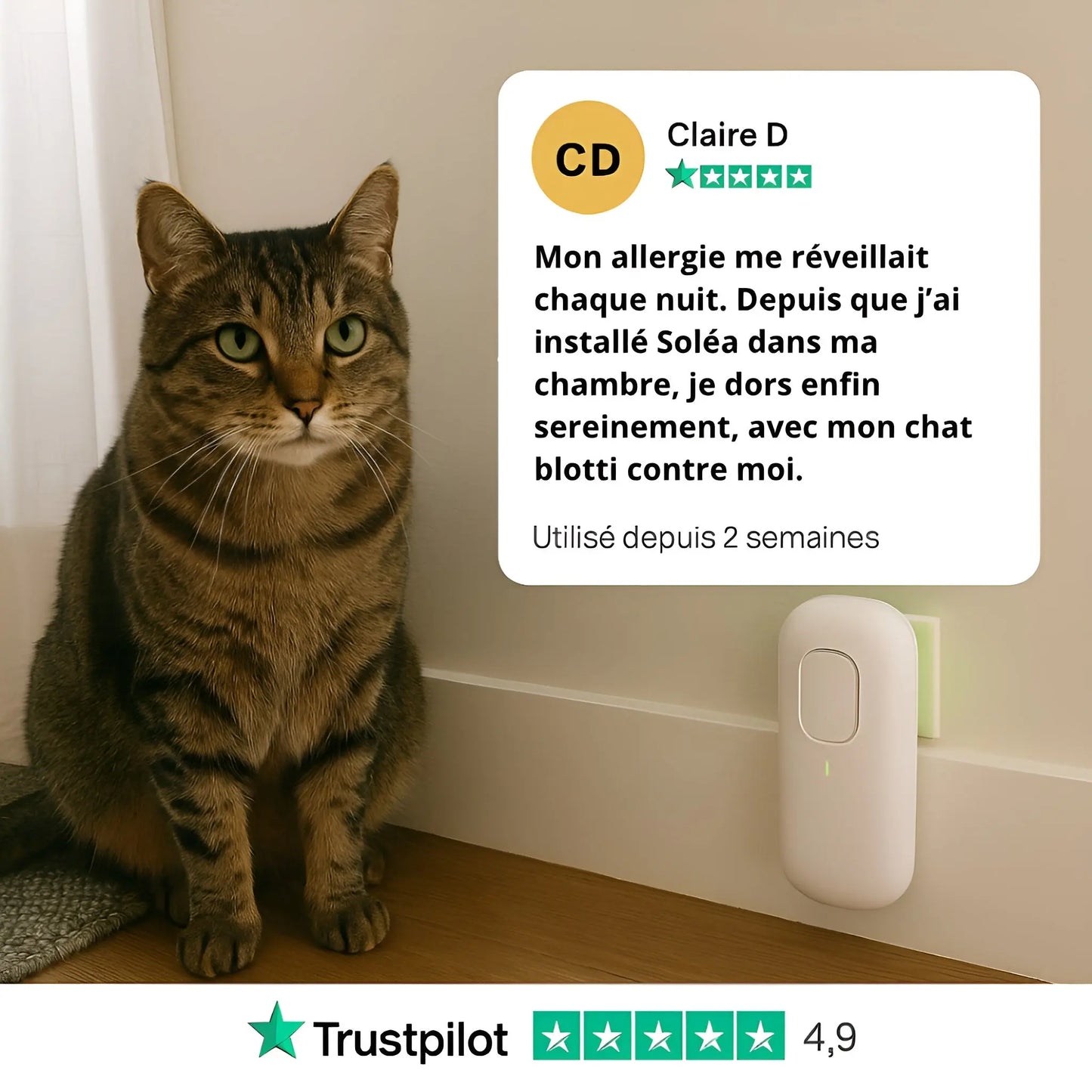 Soléa™ Ioniseur d'air