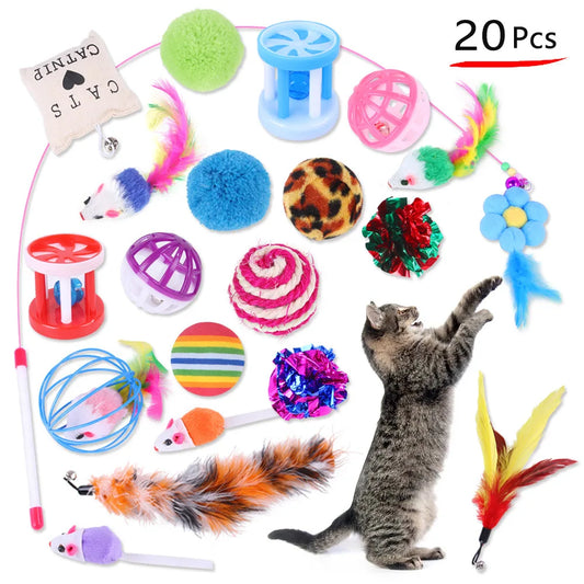 🎁 Pack de 20 Jouets pour Chats
